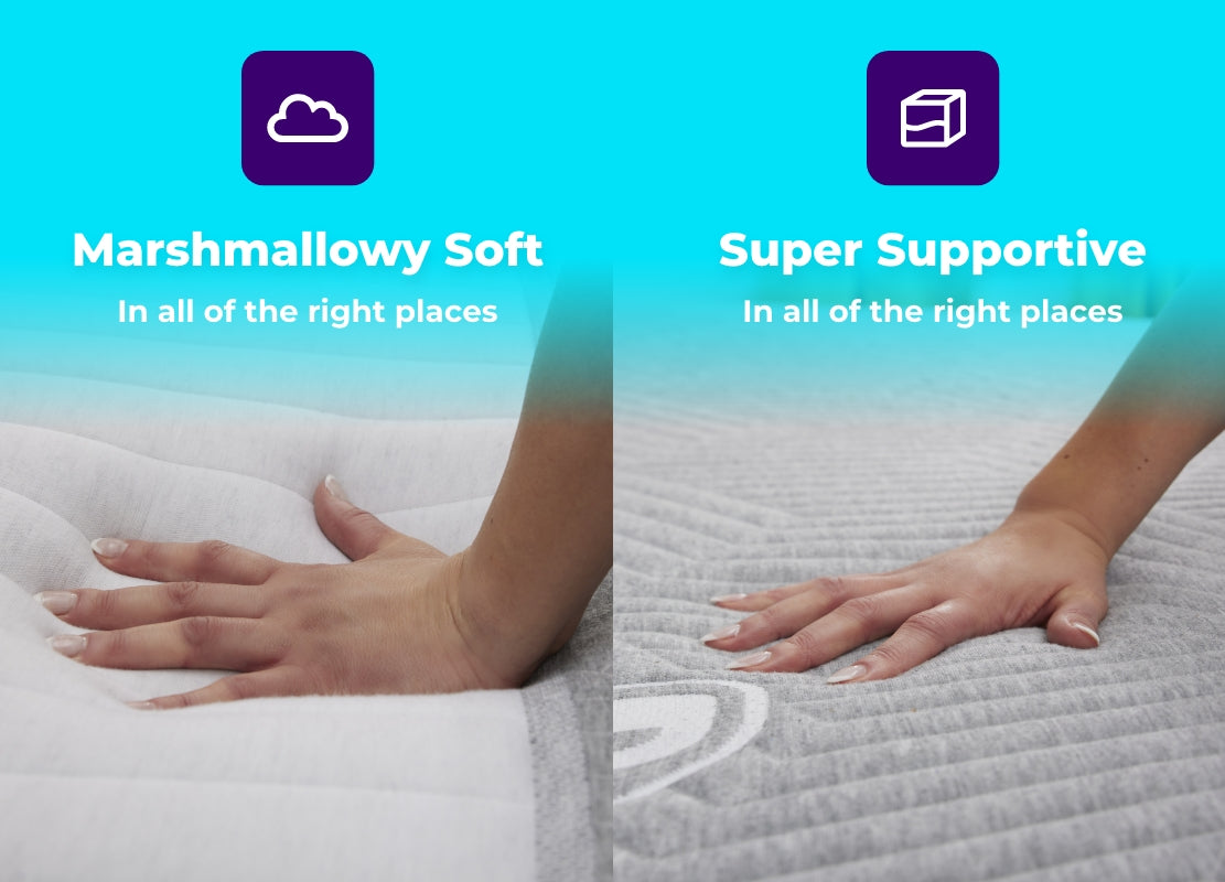 Pillow Cube Memory Foam Queen Mattress for Side Sleeper w/Hip & Shoulder  Support in 2023
