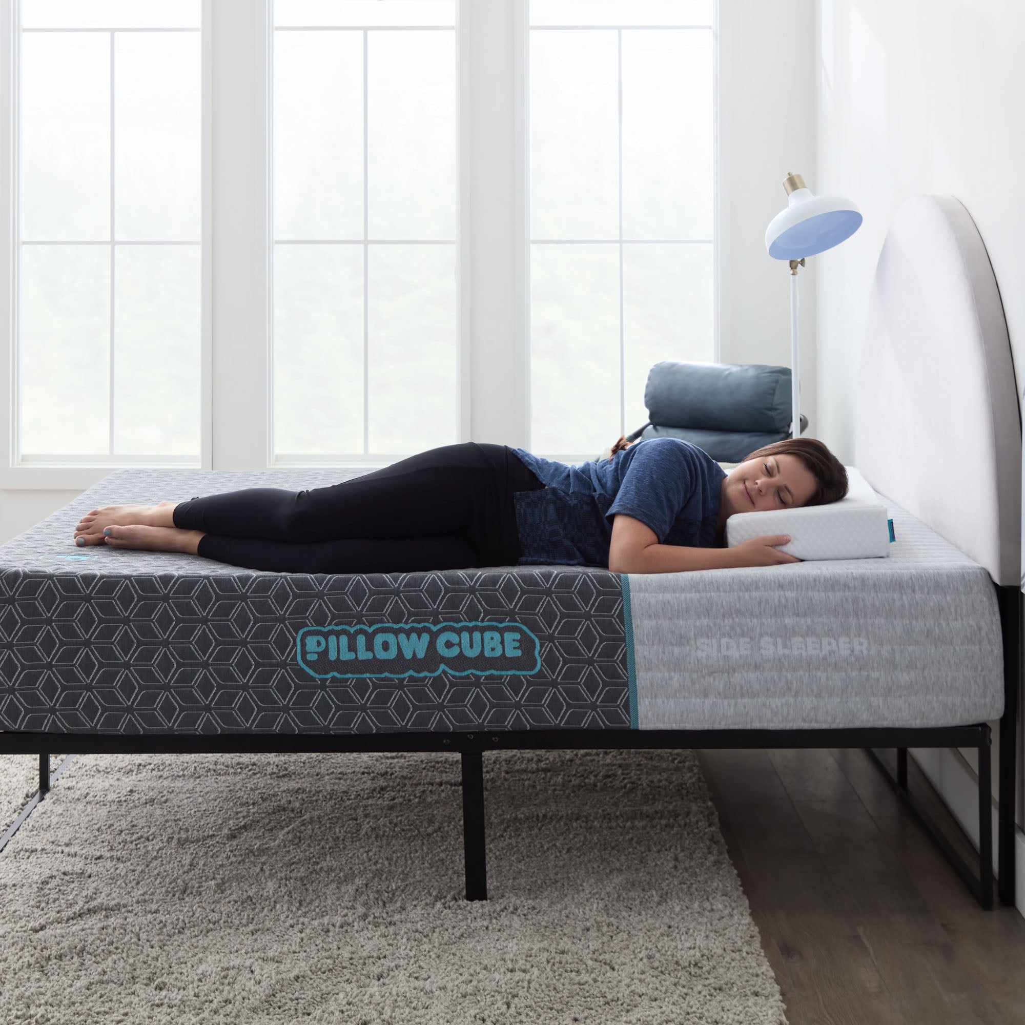 Pillow Cube Memory Foam Queen Mattress for Side Sleeper w/Hip & Shoulder  Support in 2023